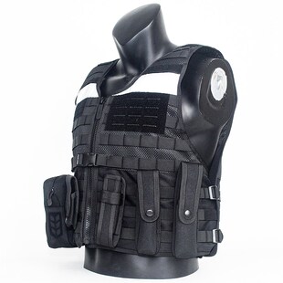 龙章御战术背心反光安全PE防C软质勤务马甲透气塑钢快拔套耐磨服