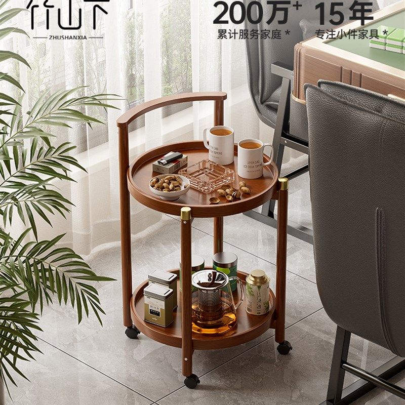 棋牌室中古风小推车打牌沙发移动边柜小茶几可收纳零食桌边几,住宅家具,移动边几/推车,淘宝优惠券,粉丝福利购,淘宝优惠卷
