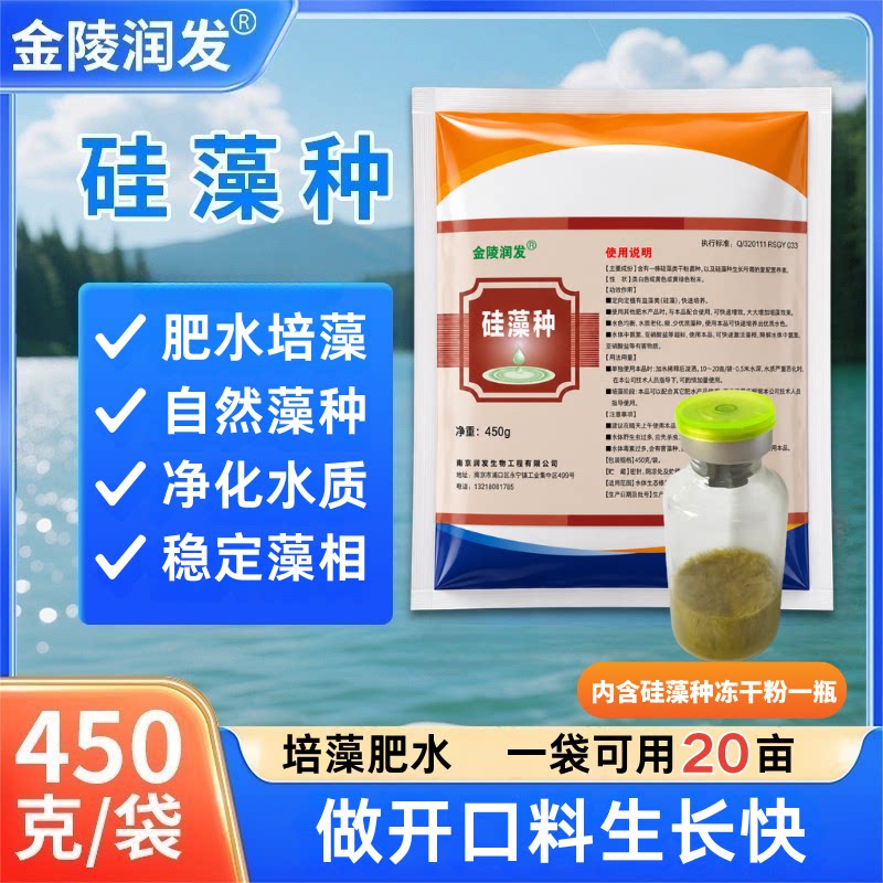 硅藻小球藻种水产养殖鱼虾蟹塘用