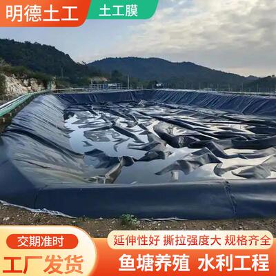 池HDP土工垃圾填埋场防水土工膜沼气鱼塘养殖防渗hMDJdpe膜土工E