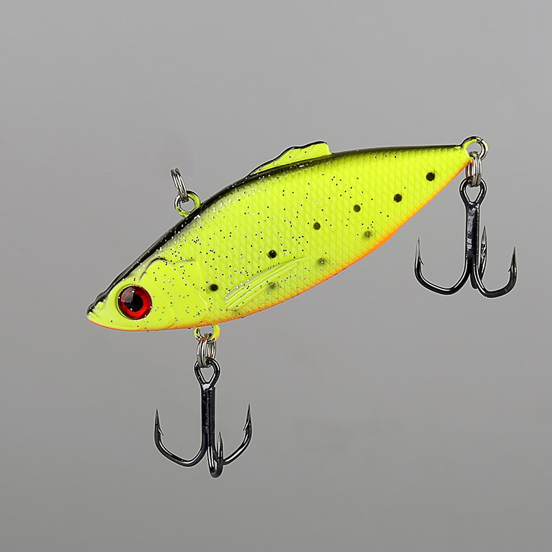 国王路亚噪型VB 5小树叶全泳层颤泳假饵路亚硬饵搜底利器