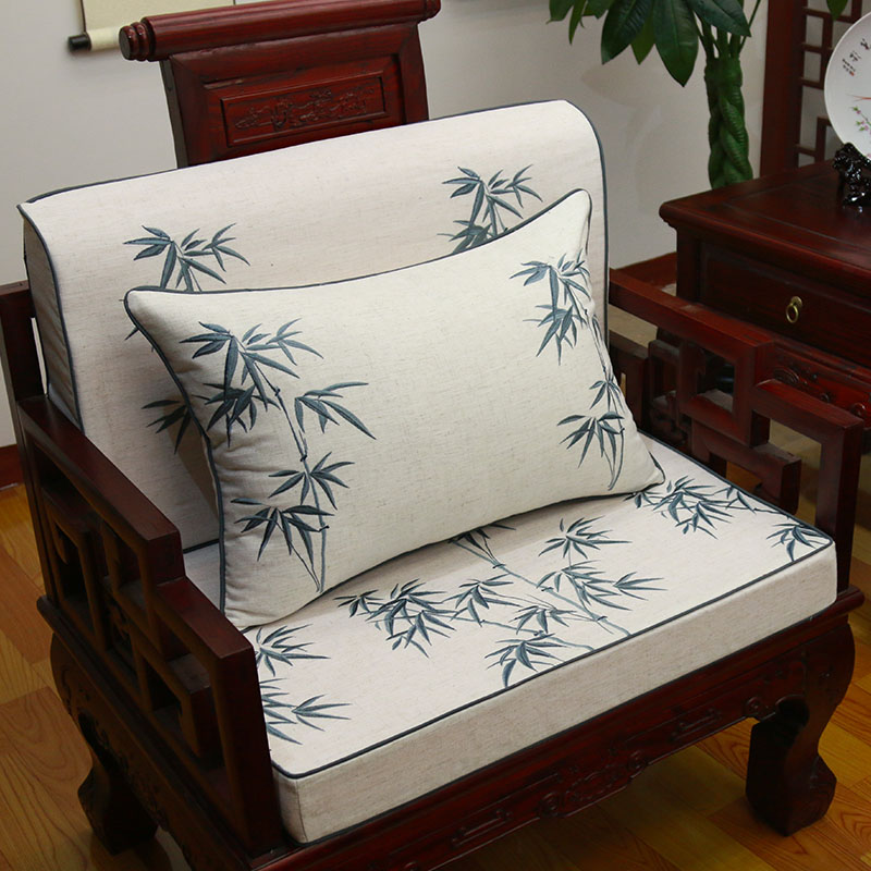 古典中式红木沙发坐垫带靠背海绵垫圈椅罗汉床垫五件套实木坐椅垫