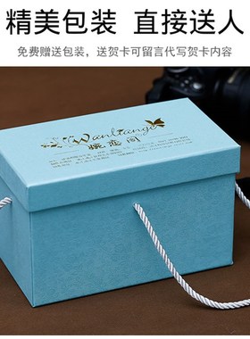 水晶照片定制旋转相框摆台制作diy创意汽车摆件情侣儿童相片相册