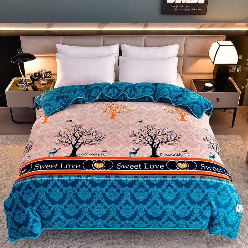 秋冬季双面单件加绒床品加厚印花被罩单品单双人,床上用品,被套,淘宝优惠券,粉丝福利购,淘宝优惠卷