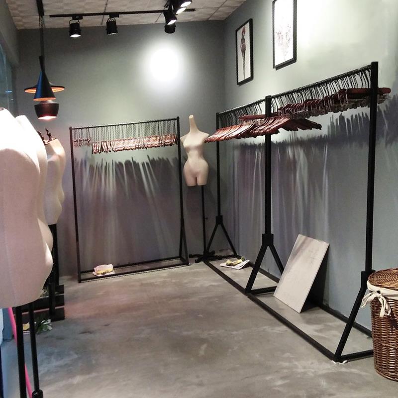 店展示架架店货架落地式挂衣架架子铁艺简约