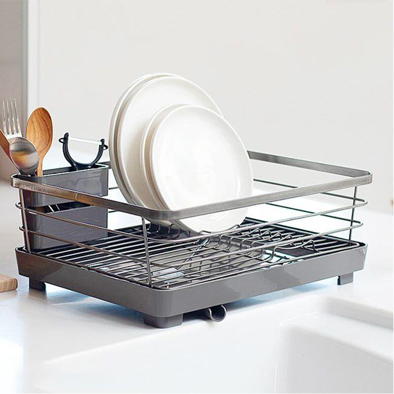 Asve抗菌沥水架碗架厨房碗盘滤水篮餐具收纳架碟筷子