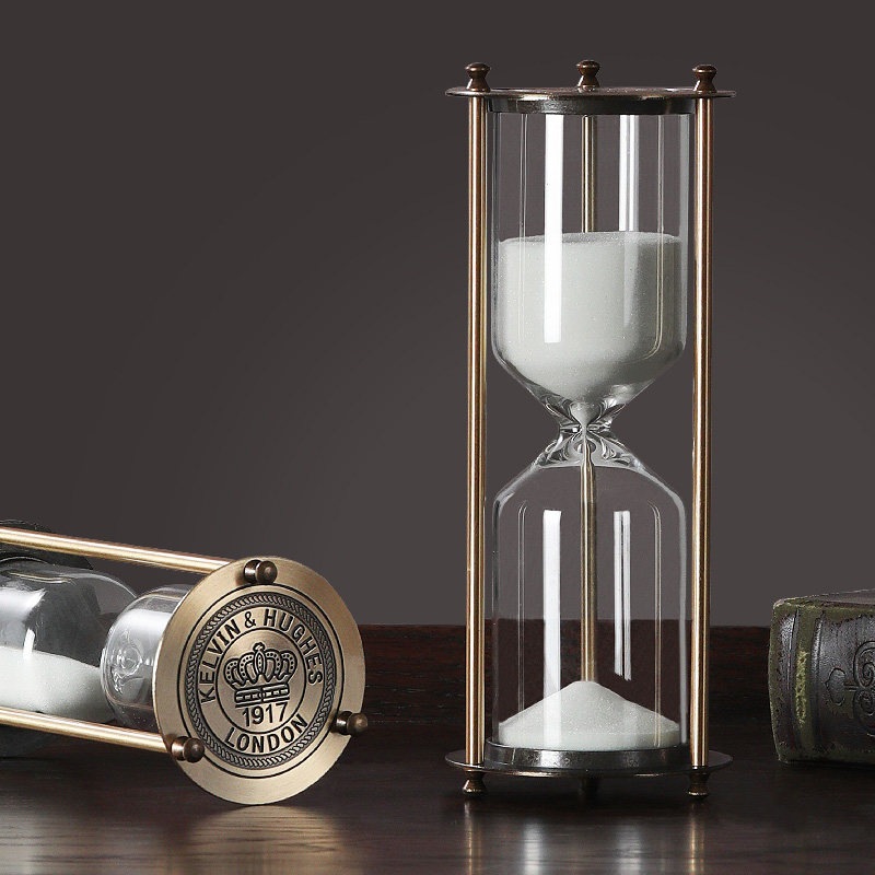 沙漏计时器摆件创意个性家居办公桌客厅电视柜桌面轻奢装饰品,家居饰品,装饰摆件,淘宝优惠券,粉丝福利购,淘宝优惠卷