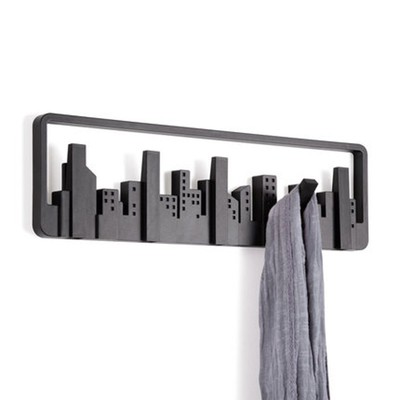 Ubra地平线多组衣帽钩欧式创意墙壁装饰挂门后挂衣架