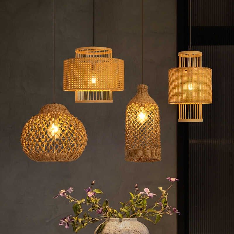 日式复古餐厅火锅店藤编吊灯卧室个性创意民宿吧台吊灯,家装灯饰光源,酒店/宴会厅/餐饮吊灯,淘宝优惠券,粉丝福利购,淘宝优惠卷
