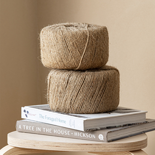 复古黄麻绳绳子粗麻绳捆绑绳手工y编织线幼儿园创意装饰品材料