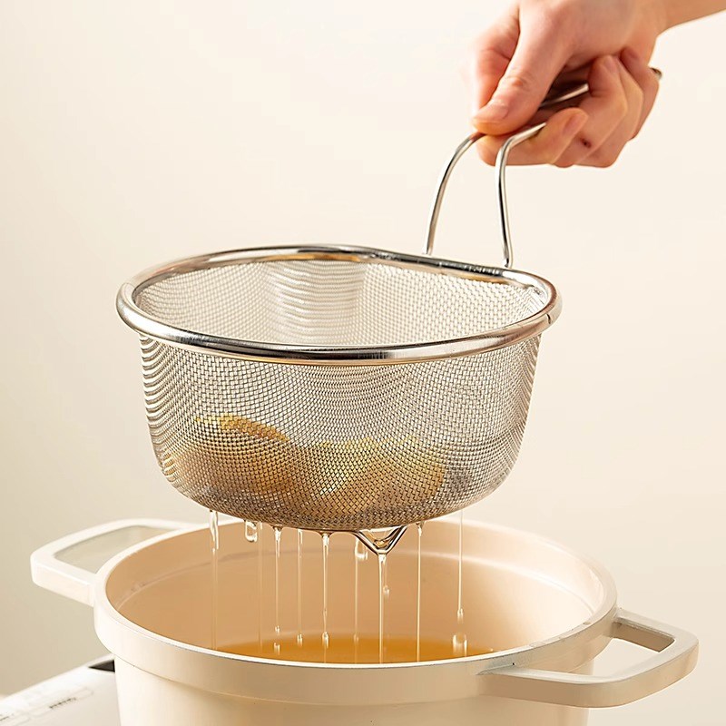 漏勺6沥水篮家用厨房捞面勺细网煮面油炸漏网过滤网新款