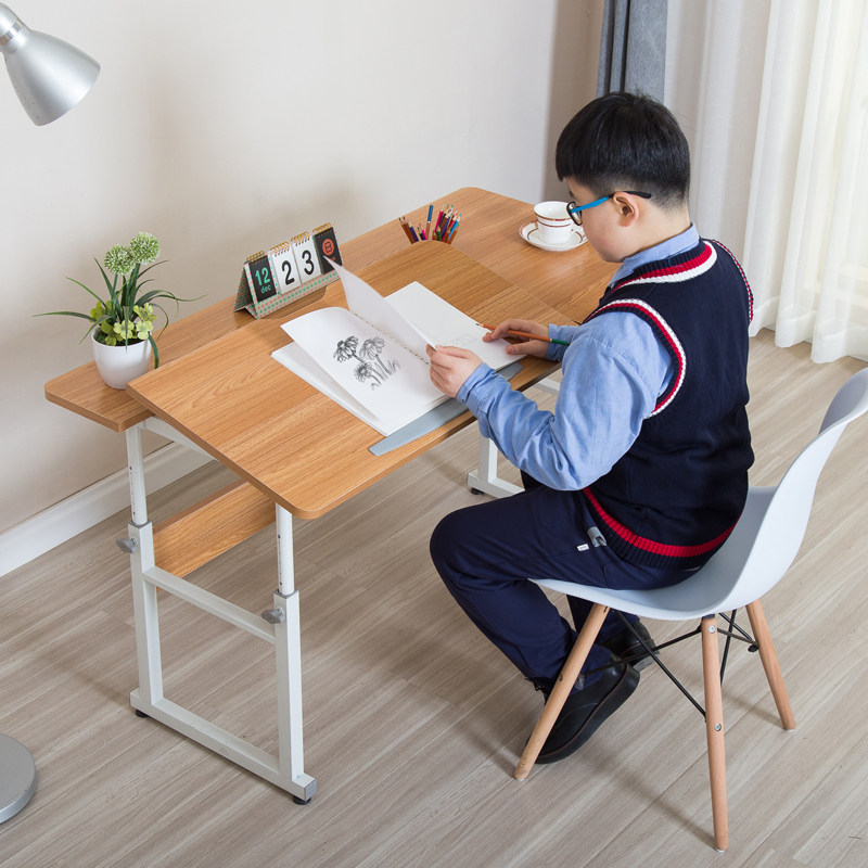 可升降儿童学习桌子床边书桌简易移动家用小户型学生写字桌电脑桌,住宅家具,电脑桌,淘宝优惠券,粉丝福利购,淘宝优惠卷