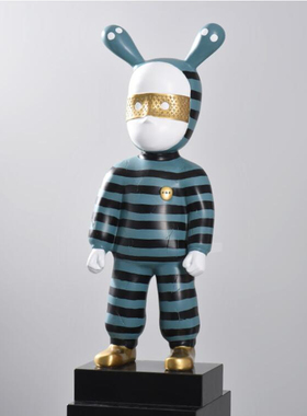 轻奢人物雕塑摆件样板房售楼处玄关客厅儿童房家居落地装饰品