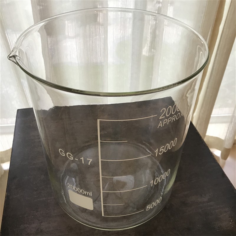 玻璃烧杯10L 20L 30L50L带刻度大型实验耐热器皿厚料出口品质2000