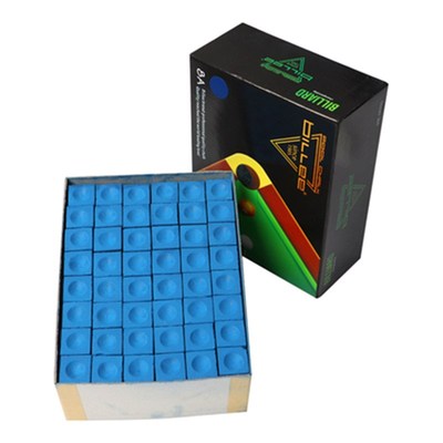 比利巧克粉球房巧粉黑八台球杆擦粉蓝色油性乔克粉桌球杆头粉