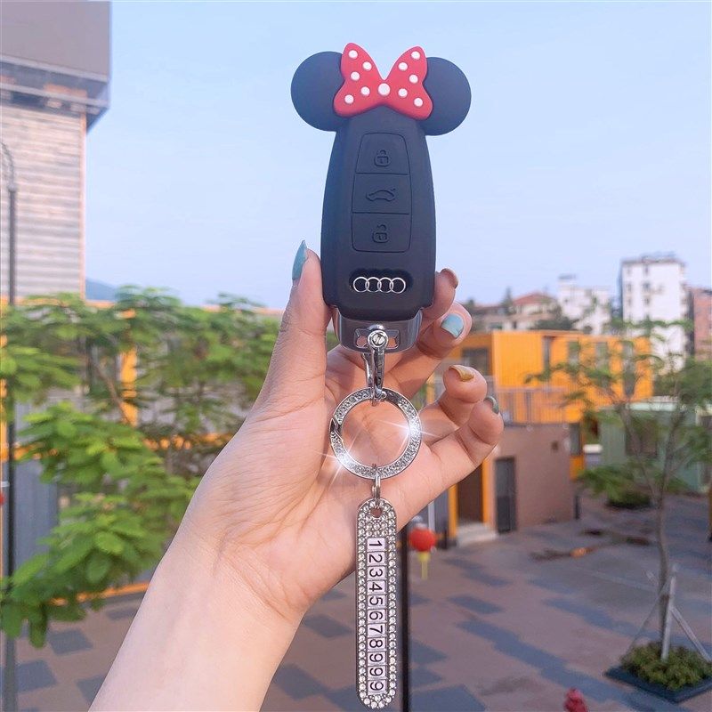适用奥迪A6L钥匙套A4L/A3L/Q5L/Q3/Q2L/Q7/A5/A7/A8L车壳女2021款