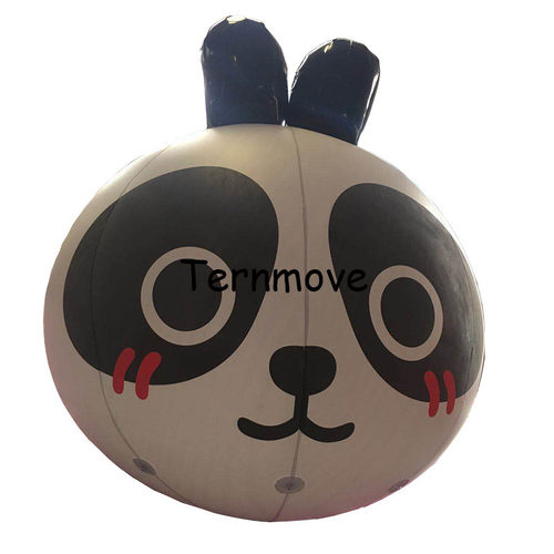 充气升空熊猫动物模型PVC氦气空飘卡通气模inflatable bear model
