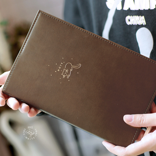 本子事多 星光笔记本 烫金文艺限定手帐 A5方格横线 软皮面本手账