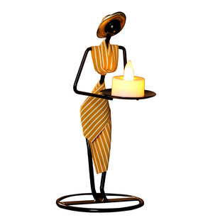 复古铁艺烛台小摆件创意家用欧式浪漫烛光晚餐布置道具餐桌装饰品