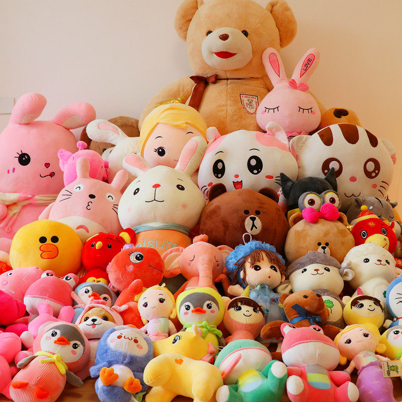 婚庆娃娃结婚活动抓机抛洒毛绒玩具婚礼玩偶小公仔套餐大礼包