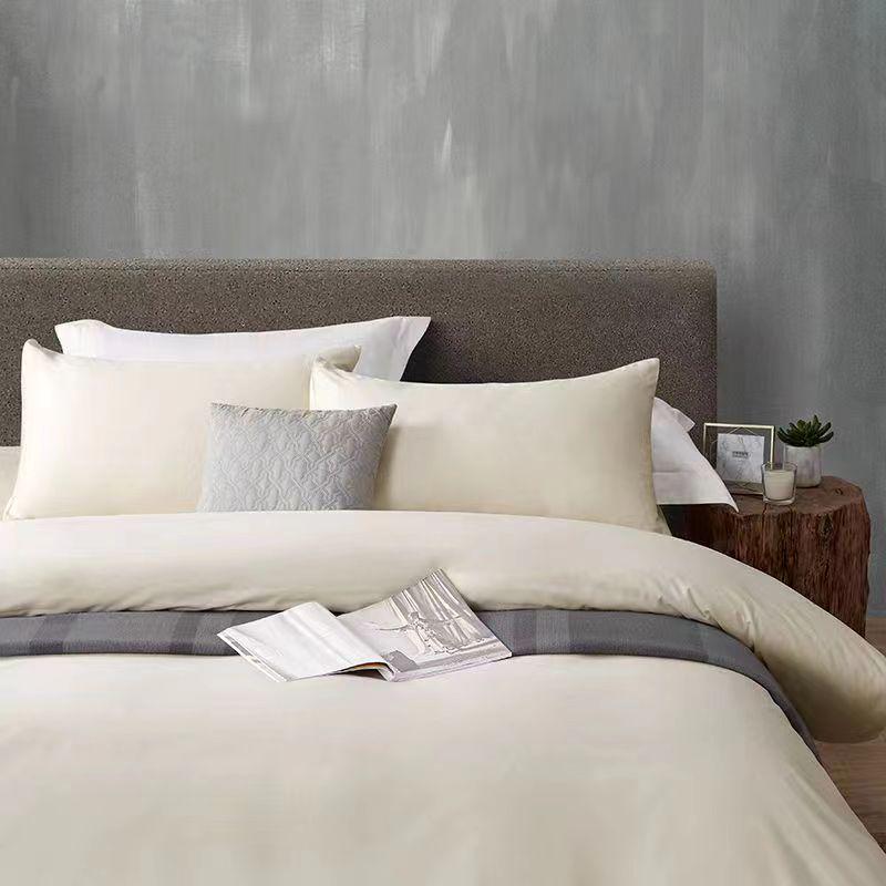 民宿酒店60支白色全棉贡缎酒店布草酒店四件套民宿宾馆床上用品