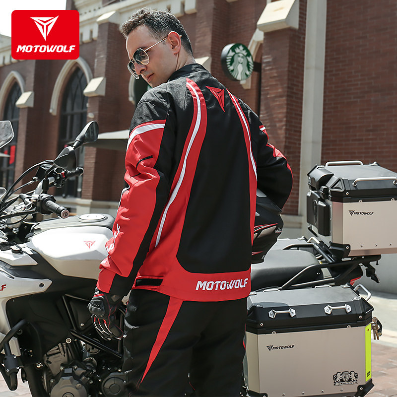 四季摩托车拉力骑行服机车男女防摔护具防水保暖上衣裤子春夏套装