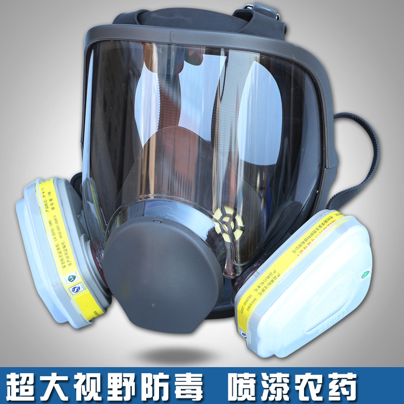 面具防尘喷漆专用氨气化工0全面罩消毒甲醛军面罩