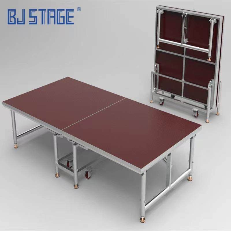 酒店折叠舞台活动舞台铝合金折叠舞台升降舞台钢铁舞台拼装舞台