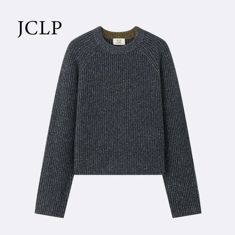 JCLP金纯良品 双股丝羊绒花纱 插肩袖宽松慵懒圆领针织羊绒衫毛衣,女装/女士精品,羊绒衫,淘宝优惠券,粉丝福利购,淘宝优惠卷