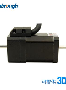 两相42双轴闭环步进电机力矩0.2Nm机身长53mm轴径5.0mm