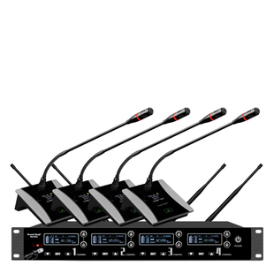 演出领夹头戴话筒 一拖四真分集无线麦克风专业会议工程 6400S