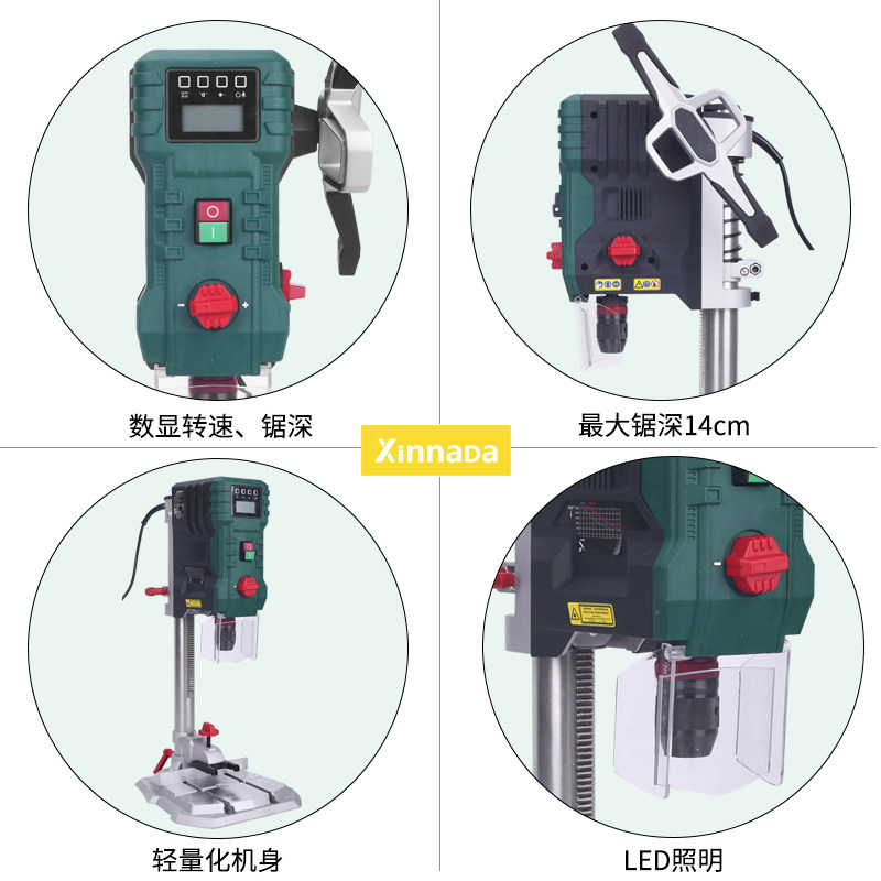 微型台钻小型220V电钻调速钻床钻孔机电转电动工具家用迷你小铣床
