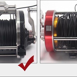 可视锚鱼轮子渔轮全金属鼓轮齿舞SR12000SR15000型左手右手钓鱼轮