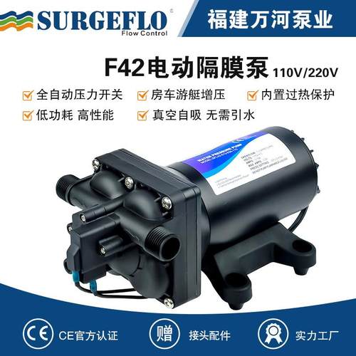 110V交流电动隔膜泵220V自吸抽水泵园林灌溉往复泵高扬程冲洗泵