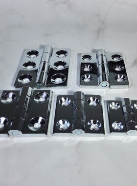 锌合金合页4040 5050 6060 6555 8065加厚机床配件门链接工业铰链