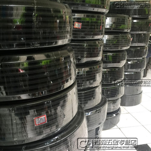 黑色塑料阻燃波纹管彩色PP聚丙烯穿线管 PVC软管AD13 100米/卷