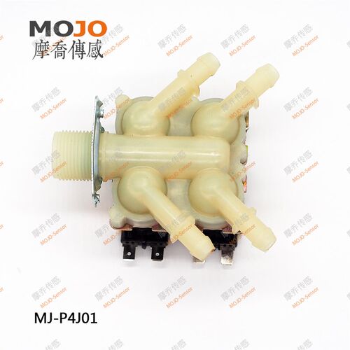 一进四出电磁阀 MJ-P4J01 6分进水10mm出水 四通常闭进水阀DC12V