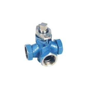 不锈钢旋塞阀 X14W-10P 正304三通内螺纹旋塞阀DN15 20 25 32 40