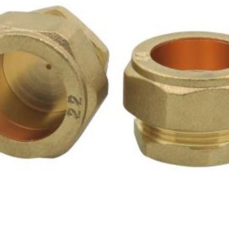 黄铜卡套堵头 15mm 16 20 22 25 28 35mm 42 54mm 铜管堵头管堵
