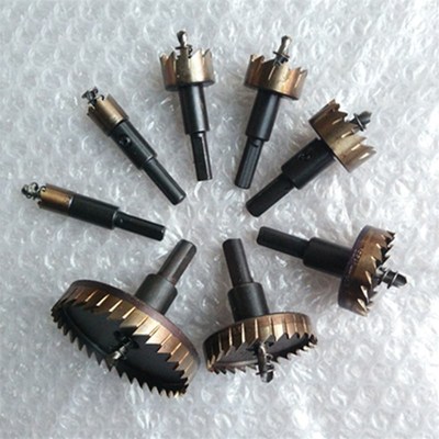 庄子高速钢开孔器12-65mm合一达多齿不锈钢开孔器铁皮金属扩孔器