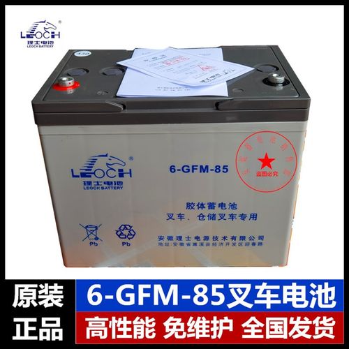 LEOCH理士电池6-GFM-85 12V85AH胶体蓄电池叉车仓储叉车专用电瓶