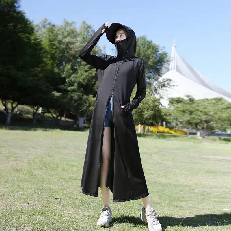 防晒衣女夏2025新款可外穿电动车长款全身防晒服防紫外线罩衫薄