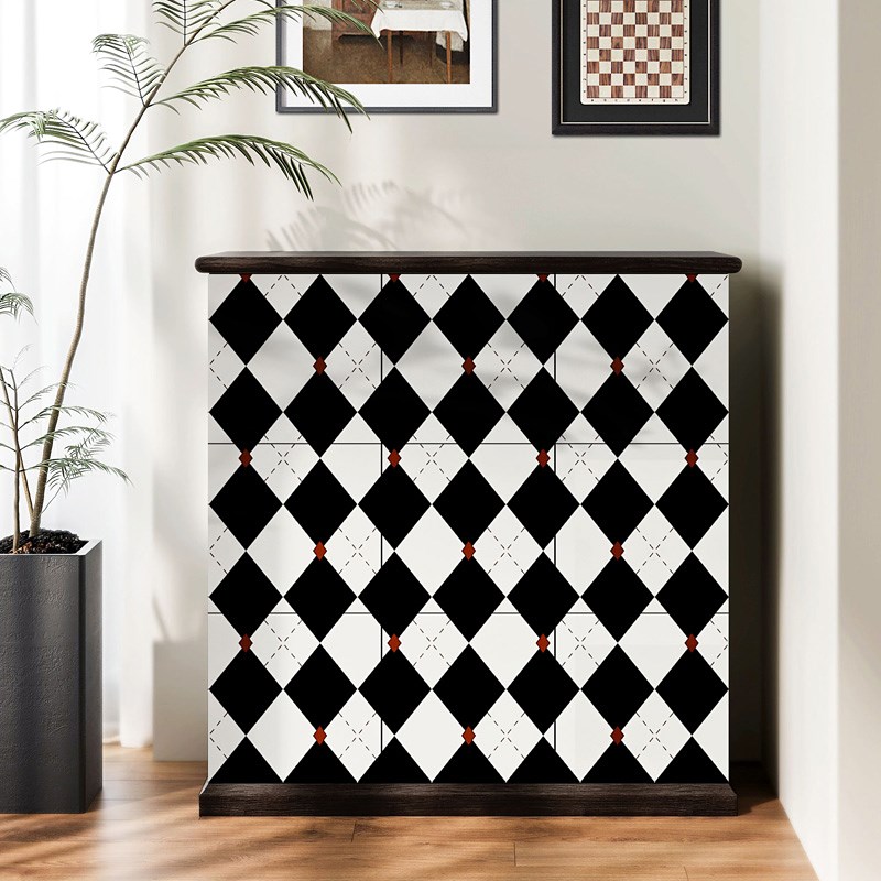 法式自粘贴纸橱柜门复古美式家具衣柜鞋柜子翻新玻璃改色美化装饰