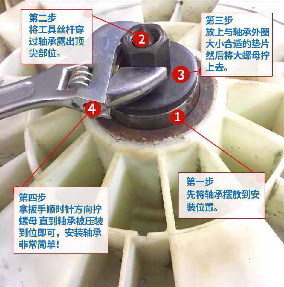 滚筒洗衣机轴承水封拆卸拉马离合器维修神器家电清洗套筒工具
