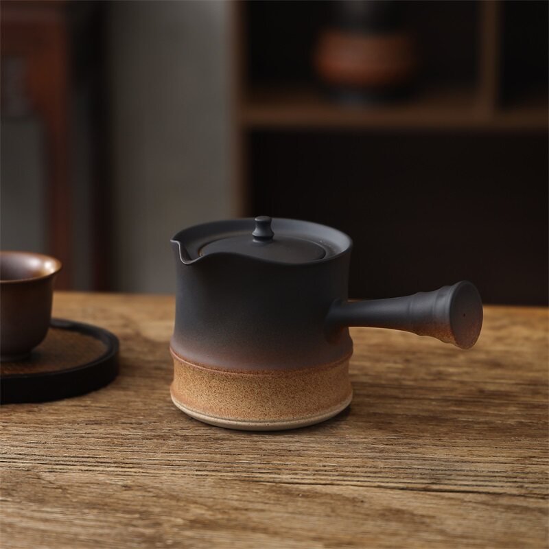 煮变原泥煮水壶日式陶壶围炉窑茶白矿壶黑晶炉炭炉烧水壶手工茶器