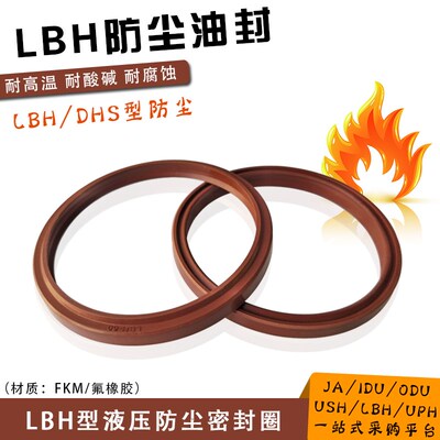 氟橡胶防尘LBH液压油封11.2/12/12.5/14/16*19.2/20/20.5/22/24*6