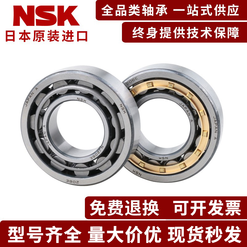进口NSK NF304 305 306 307 308 309 310 EW EM C3 圆柱滚子轴承