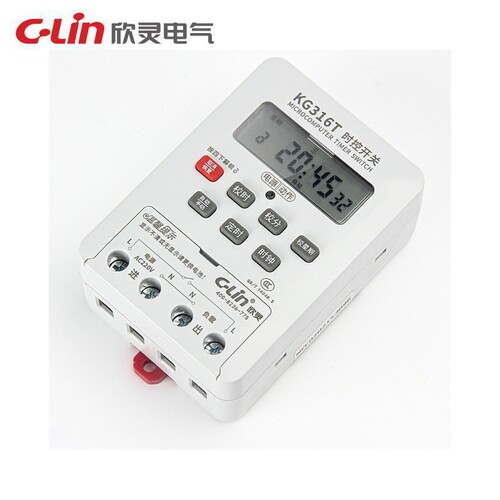 C-Lin欣灵 KG316T AC220V微电脑时控开关 路灯定时开关时间控制器