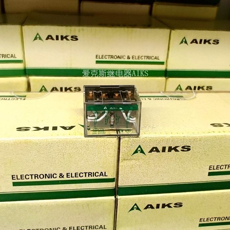 原装AIKS爱克斯中间继电器ARL4F-P焊接式焊线路板DC24V11脚10A