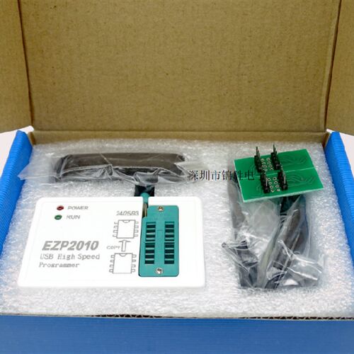 EZP2010高速SPI FLASH编程器 24/25/93 bios 25T80烧录 脱机复制